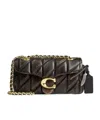 Coach Tabby Shoulder Bag 20 In Loved Leather With Quilting In Brown