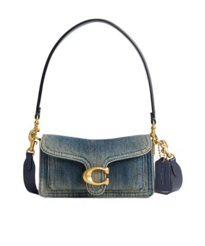 Coach Tabby Shoulder Bag 20 In Regenerative Cotton Denim