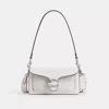 Coach Tabby Shoulder Bag 20 In Signature Canvas In Silver/white Chalk