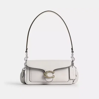 Coach Tabby Shoulder Bag 20 In Silver/chalk