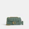 Coach Tabby Shoulder Bag 20 With Pillow Quilting In Green
