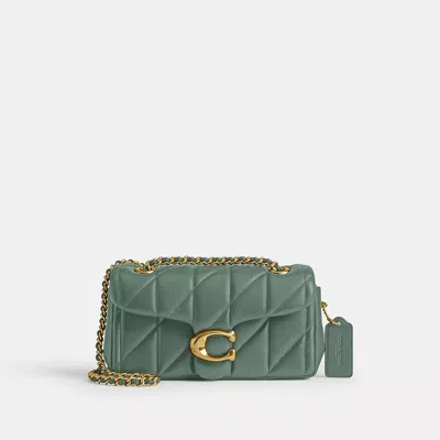 Coach Tabby Shoulder Bag 20 With Pillow Quilting In Green