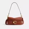 Coach Tabby Leather Shoulder Bag In Brown