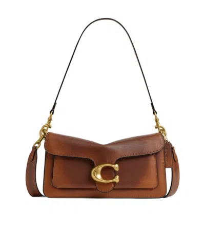 Coach Tabby Shoulder Bag 26 In Loved Leather In Brown