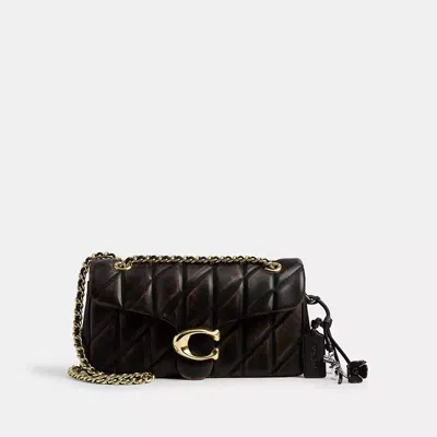 Coach Tabby Shoulder Bag 26 In Loved Leather With Quilting In Multi