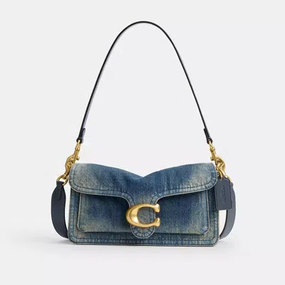 Coach Tabby Shoulder Bag 26 In Regenerative Cotton Denim
