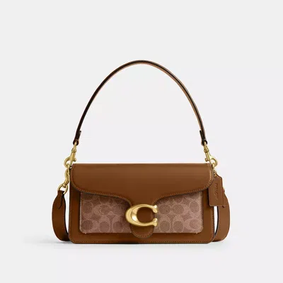 Coach Tabby Shoulder Bag 26 In Signature Canvas In Beige