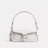 Coach Tabby Shoulder Bag 26 In Signature Canvas In Silver/white Chalk