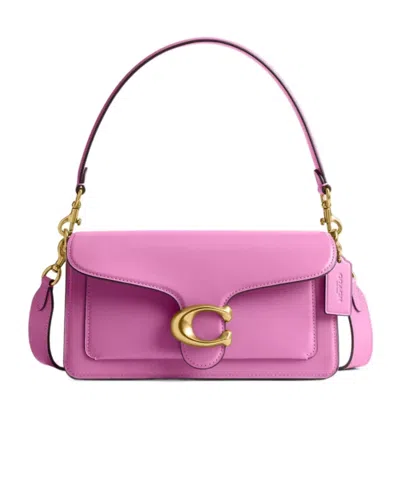 COACH COACH LOGO PLAQUE FOLDOVER TOP SHOULDER BAG