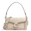 Coach Polished Pebble Leather Tabby Shoulder B In White
