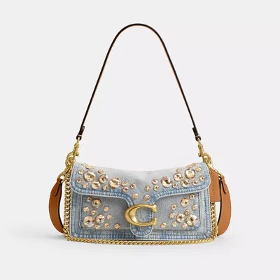 Coach Tabby Shoulder Bag 26 With Crystal In Blue