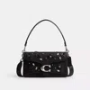 Coach Tabby Shoulder Bag 26 With Crystal Embellishment In Black