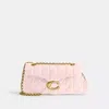 Coach Tabby Shoulder Bag 26 With Pillow Quilting In Brass/blush