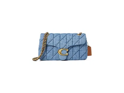 Coach Tabby Shoulder Bag 26 With Quilting Shoulder Handbags Indigo: One Size In Blue