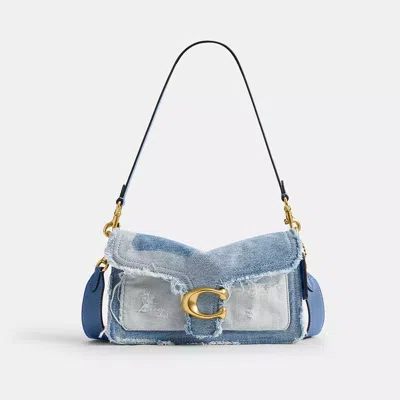 Coach Tabby Shoulder Bag 26 With Repurposed Denim Patchwork