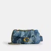 Coach Tabby Shoulder Bag 26 With Repurposed Denim Patchwork Quilting