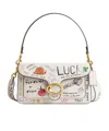 Coach Tabby Shoulder Bag 26 With Sketch Print In Nude