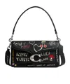 Coach Womens Black Multi Tabby 26 Sketch Leather Shoulder Bag In Silver/black