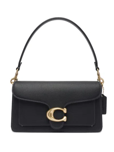 Coach Polished Pebble Leather Tabby Shoulder Bag 20 Refresh Shoulder Bags Black