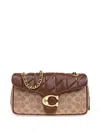 Coach Quilted Tabby Shoulder Bag In Braun