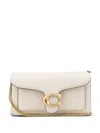 Coach Womens Chalk Tabby 20 Leather Shoulder Bag In Neutral