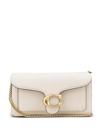Coach Womens Chalk Tabby 20 Leather Shoulder Bag In Neutral