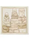 Coach Tacked Tabby Silk Scarf