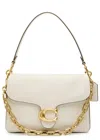 Coach Tabby Soft Chain Grained Leather Cross-body Bag In Ivory