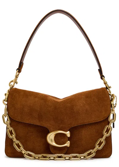 Coach Tabby Suede Shoulder Bag In Brown