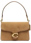 Coach Tabby Suede Shoulder Bag In Tan