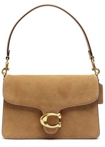 Coach Tabby Suede Shoulder Bag In Brown