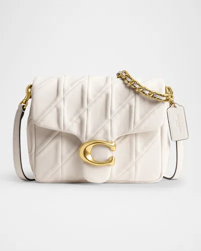Coach Tabby Time Square Quilted Washed Leather Shoulder Bag In Pattern