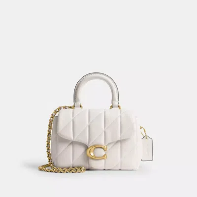 Coach Tabby Top Handle Bag With Quilting In Multi