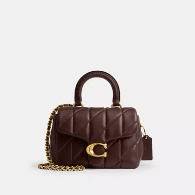 Coach Tabby Top Handle Bag With Quilting In Multi