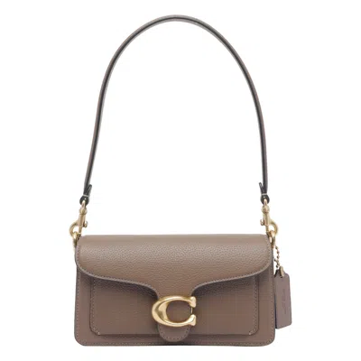 Coach Polished Pebble Leather Tabby Shoulder B In Neutral
