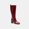 Coach Tall Boot In Red