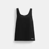 Coach Tank Top In Black