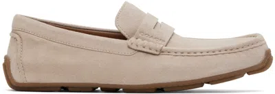 Coach Taupe Luca Driver Loafers