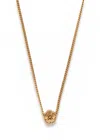 Coach Tea Rose Necklace In Gold