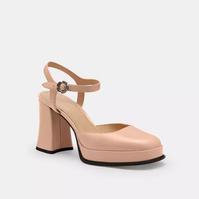 Coach Tea Rose Pump In White