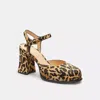 Coach Tea Rose Pump With Leopard Print In Animal Print