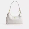 Coach Teri Hobo Bag In Signature Canvas In White