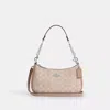 Coach Teri Shoulder Bag In Signature Canvas In Pink