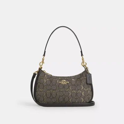 Coach Teri Shoulder Bag In Signature Jacquard In Multi