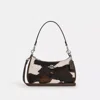 Coach Teri Shoulder Bag With Cow Print In Multi