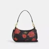 Coach Teri Shoulder Bag With Floral Print In Red