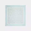 Coach Textured Signature Print Silk Square Scarf In Blue