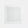 Coach Textured Signature Print Silk Square Scarf In Off White