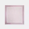 Coach Textured Signature Print Silk Square Scarf In Purple