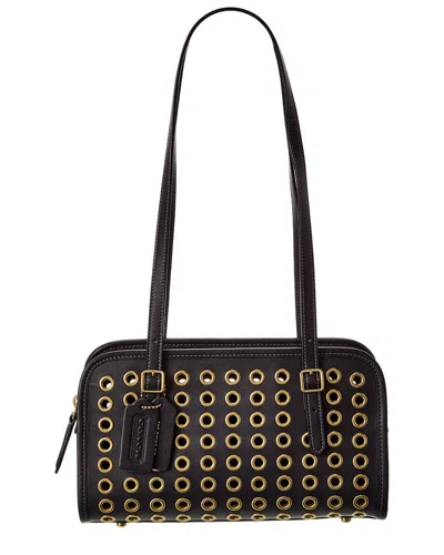 Coach The  Originals Grommets Swing Zip Leather Bag